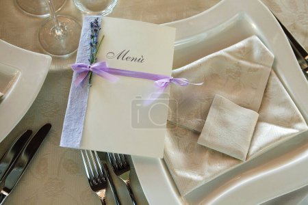 Photo for Table setting in restaurant - Royalty Free Image