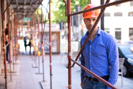 Photo for Male worker on construction site - Royalty Free Image