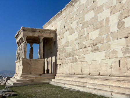 Photo for Ruins of the Acropolis in Athens on a beautiful day with blue sky - Royalty Free Image