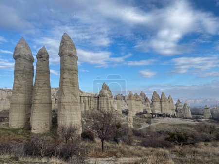 Photo for View of the rock formations and the cappadocia, turkey - Royalty Free Image