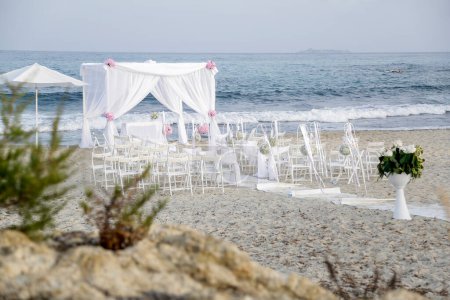Foto de Ceremonia de boda en la playa - Imagen libre de derechos