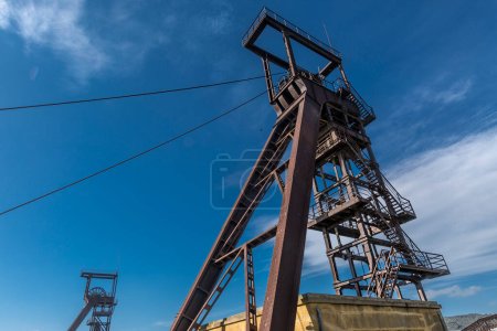 Photo for Carbonia Serbariu Mine Museum of Coal wells - Royalty Free Image