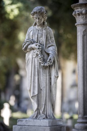 Photo for Sculpture in the Monumental cemetery of Bonaria - Royalty Free Image