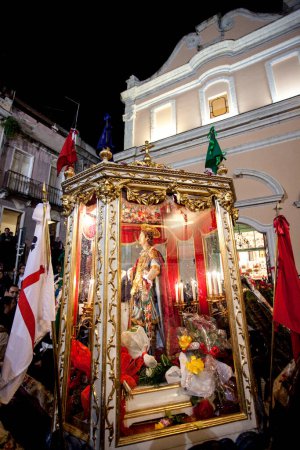 Photo for Chariot in the Feast of Sant'Efisio in Cagliari (Sardinia) - Italy - Royalty Free Image