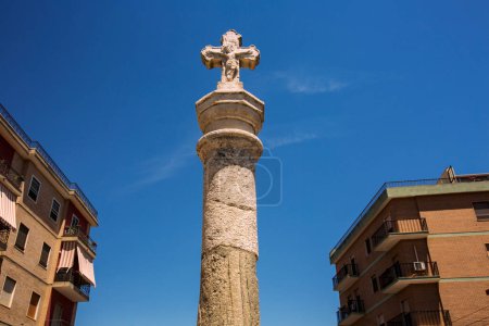 Photo for Roman cross in Selargius, Italy - Royalty Free Image