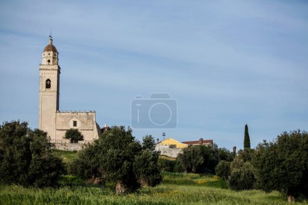 Photo for Church of San Pietro Apostolo - Ploaghe - Sassari, Sardinia - Royalty Free Image