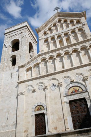 Photo for Romanesque old historical cathedral facade - Royalty Free Image