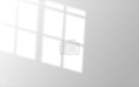 Weißer Hintergrund mit Fensterlicht Schatten