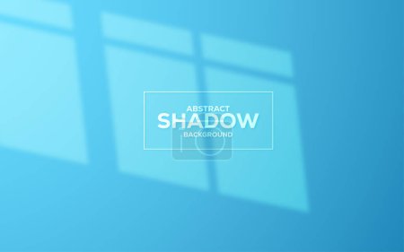 Abstraktes Fenster Licht Schatten auf blauem Hintergrund