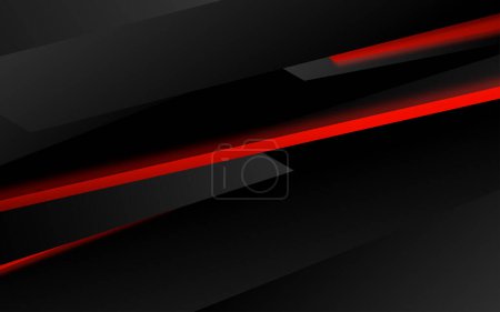 Ilustración de Gray black abstract background with glowing red lines - Imagen libre de derechos