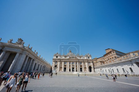 Foto de Vaticano, 22 de julio de 2022: Plaza de San Pedro, Ciudad del Vaticano, Roma, Italia. - Imagen libre de derechos