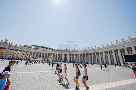Foto de Vaticano, 22 de julio de 2022: Plaza de San Pedro, Ciudad del Vaticano, Roma, Italia. - Imagen libre de derechos