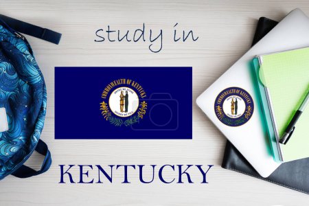 Foto de Estudia en Kentucky. Estado de EE.UU. Concepto de educación estadounidense. Aprender concepto de América. - Imagen libre de derechos