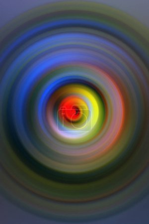 Photo for Like a rainbow in the water. Artistic image for interior or canvas. Lots of circles that give free rein to the imagination and create a magical feeling. A great gift for a friend or wallpaper for your phone. - Royalty Free Image
