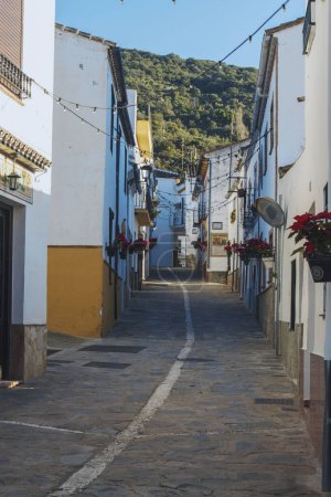 Photo for Street view of the beautiful village of jimena de libar, andalucia spain - Royalty Free Image