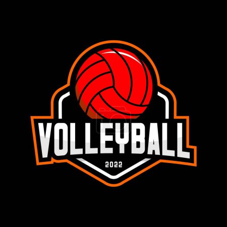 Ilustración de Diseño del vector del logotipo del deporte del voleibol - Imagen libre de derechos
