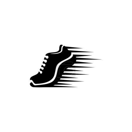 Vector logo shoes store on white background