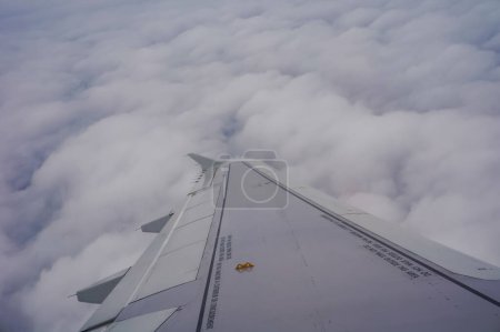 Photo for View of the airplane window on background - Royalty Free Image
