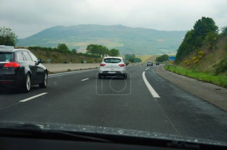 Photo for Cars riding on the highway road - Royalty Free Image