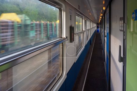 Foto de Interior del tren ferroviario - Imagen libre de derechos