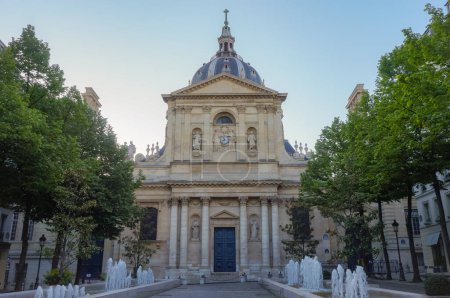 Photo for Paris, France - April 2021 -  Sainte-Ursule's Chapel of Sorbonne University, built in the 17th century in Renaissance and baroque styles - Royalty Free Image