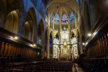 Foto de Toulouse, Francia - Enero 2020 - dentro de la Catedral de San Esteban - Imagen libre de derechos