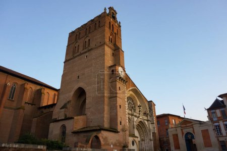 Foto de Catedral de San Esteban (Cathdrale Saint-tienne), un monumento gótico medieval del sur en Toulouse, Francia - Imagen libre de derechos