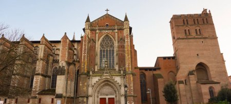 Téléchargez les photos : Cathédrale Saint-Étienne, monument gothique médiéval du sud de Toulouse, France - en image libre de droit