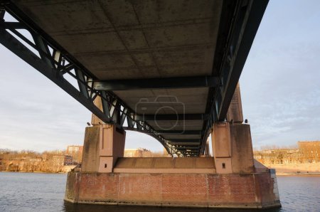 Photo for The River Garonne in Toulouse, in Southern France - Royalty Free Image