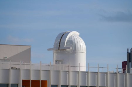 Toulouse, France - March 15, 2024 - MEP U6 and MRL U5, two of the newest buildings on the Rangueil Campus of Toulouse III-Paul Sabatier University; U6 has the OJBT observatory on top of the roof