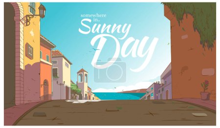 Téléchargez les photos : Quelque part dans l'illustration Sunny Day - en image libre de droit