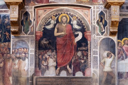 Photo for Padua, Italy - April 29, 2023: John the Baptist from ancient Baptistery of Padua, Italy - Royalty Free Image