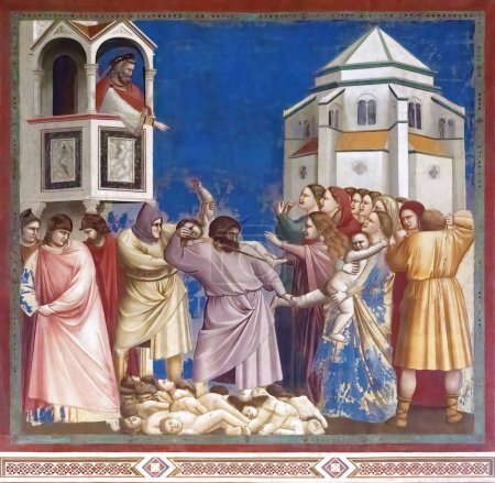 Téléchargez les photos : Padoue, Italie - 25 novembre 2022 : Le massacre des innocents par Giotto dans la chapelle Scrovegni, Padoue - en image libre de droit