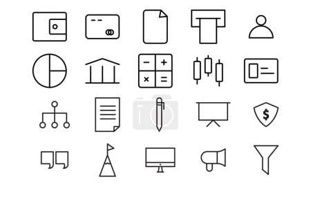 Boost your design projects with our stunning collection of line vector icons in a sleek monoline style. With their minimalistic and modern design, these scalable icons are perfect for various applications, including web and mobile design, UI/UX proje