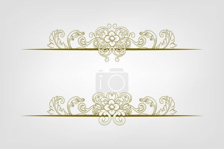 Classic Vitage Wedding Vector Ornaments Frames Separator Elements Klassische Vintage Wedding Invitation Hand gezeichnet gut für jeden Druck oder Vorlage-Design zu dekorieren. verzieren die Kalligraphie, Poster und alles, was einen barocken Vintage-viktorianischen Stil braucht