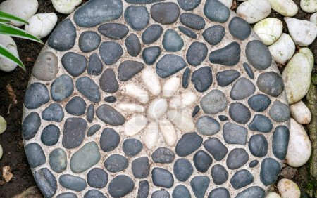 Photo for Vlocanic stones floorl for natural background and wallpaper - Royalty Free Image