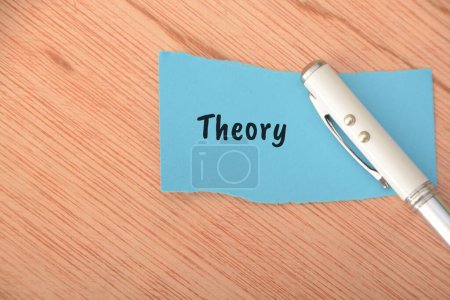 Photo for A theory is a comprehensive and well-substantiated explanation or framework that describes and interprets a set of observed phenomena - Royalty Free Image