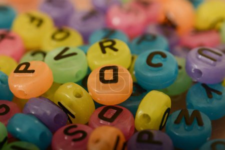 Alphabet beads, with their colorful variety and tactile feel, offer a hands-on approach to learning letters for children