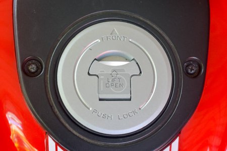 view of the motorcycle fuel tank part, essential for storing fuel and enhancing the aesthetics of the motorcycle