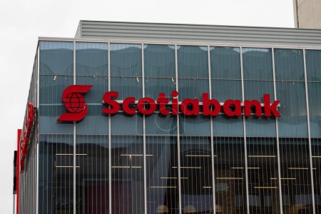 Photo for Ottawa, Canada - January 23, 2023: Scotiabank bank in downtown of Ottawa city - Royalty Free Image