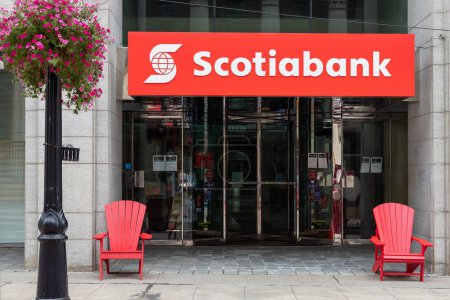 Photo for Canada, Ottawa - July 1, 2022: Scotiabank bank building in downtown of the city - Royalty Free Image