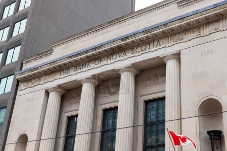 Photo for Canada, Ottawa - July 1, 2022: The Bank of Nova Scotia building in downtown of the city. - Royalty Free Image