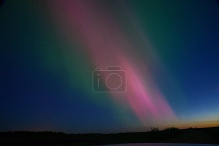 Multicolored northern lights (Aurora borealis)