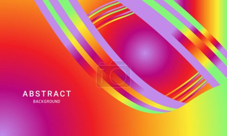 Rainbow gradient color background for social media design ripples pattern vector illustration.
