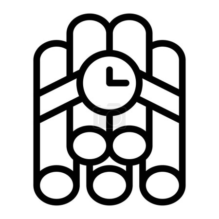 illustration de bombe vecteur et logo Icône icône d'arme de l'armée parfait. Icône signe de la collection moderne pour le concept mobile et la conception d'applications Web.