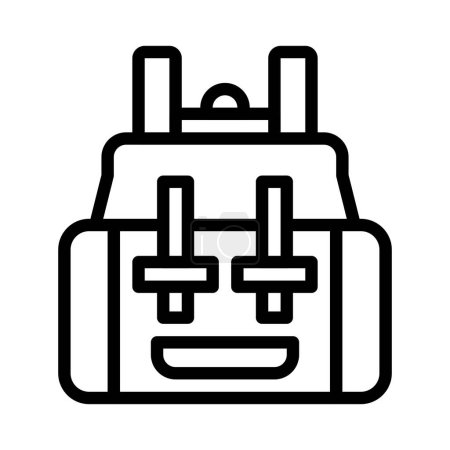 Backpack illustration vector and logo Icon Army weapon icon perfect. Icon sign from modern collection for mobile concept and web apps design.