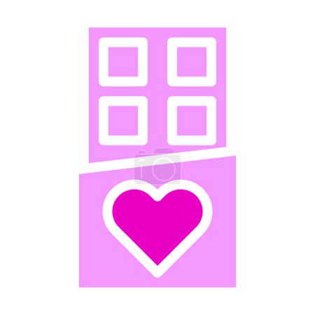 Ilustración de Valentine icon solid pink style illustration vector and logo. Icon sign from modern collection for web. Nice design perfect. - Imagen libre de derechos