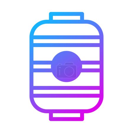 Illustration for Lantern duocolor purple style illustration icon chinese new year perfect. Icon sign from modern collection for web. Nice design perfect. - Royalty Free Image