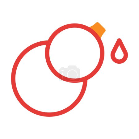 calabash icon duotone red style chinese new year illustration vector perfect. Icon sign from modern collection for web. Nice design perfect.