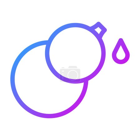 calabash icon gradient purple style chinese new year illustration vector perfect. Icon sign from modern collection for web. Nice design perfect.